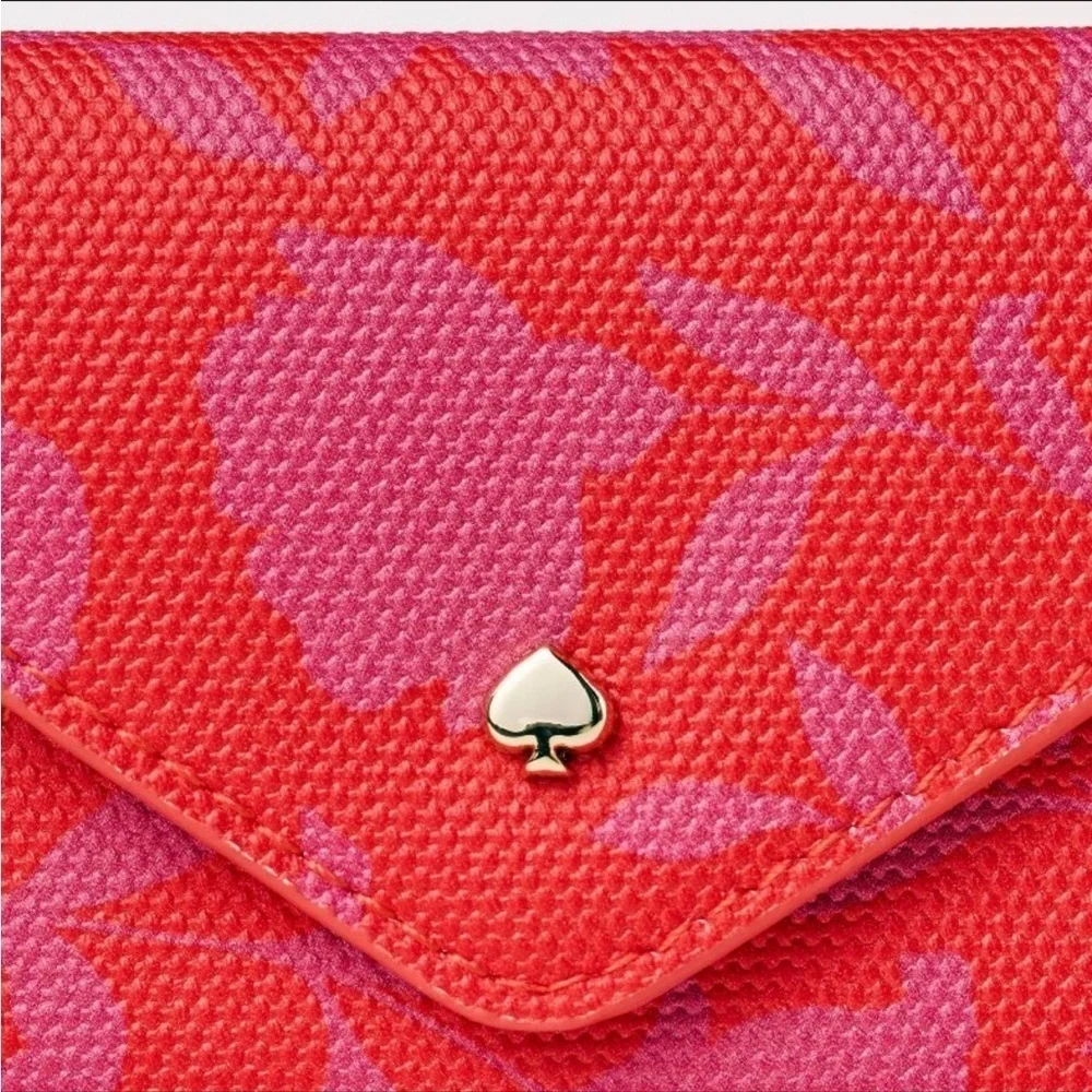 Kate Spade Floral Rose Envelope Card Case